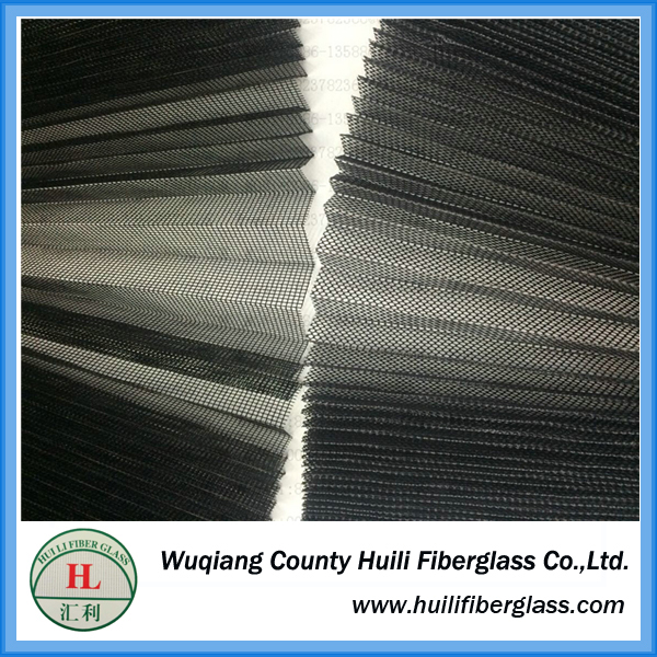 plisse insect screen pleated insect screen mesh in fiberglass polyester PET material